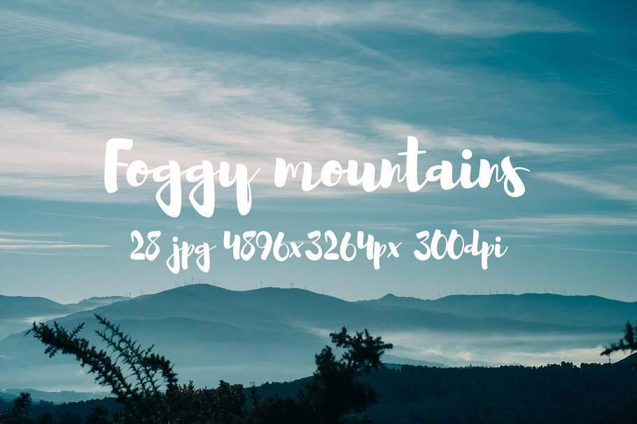 云雾缭绕山谷高清摄影素材合集 Foggy Mountains photo pack插图6