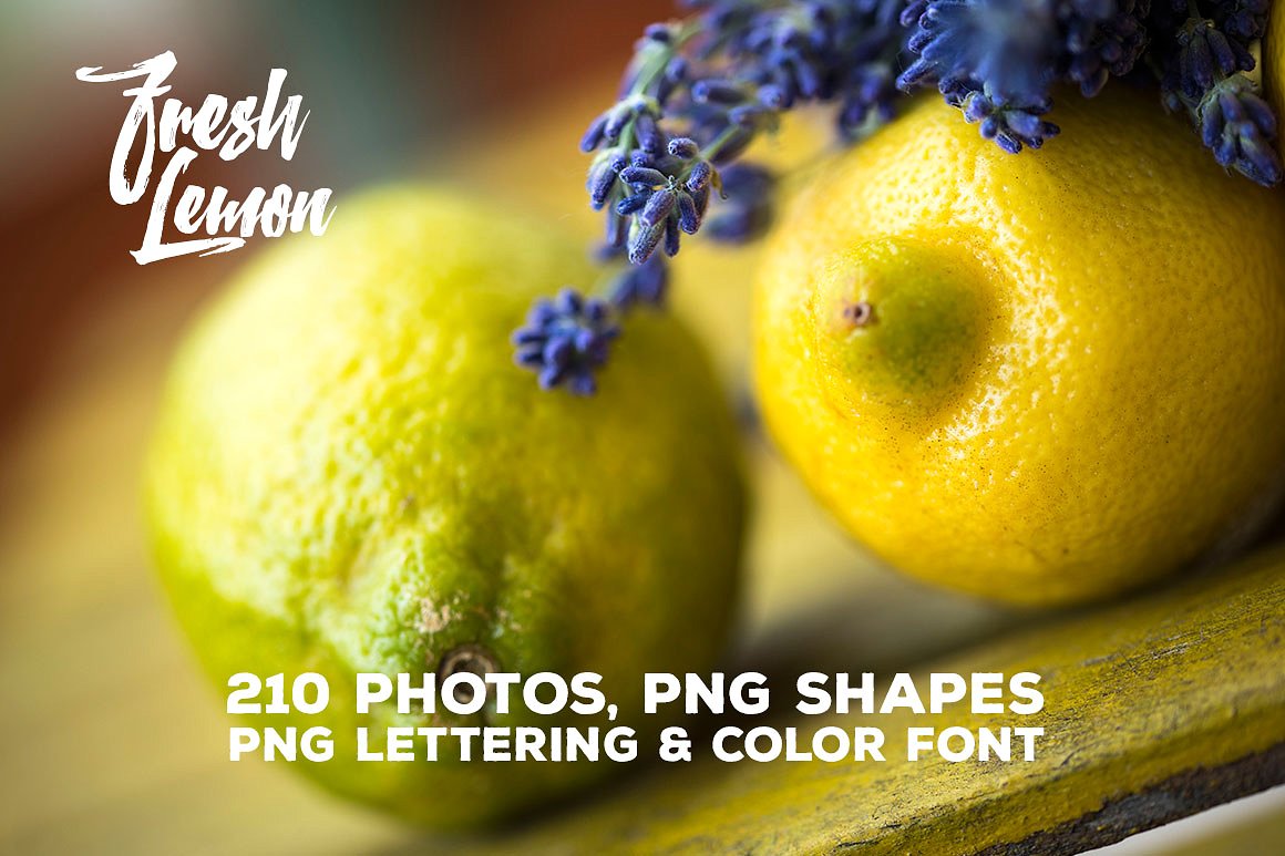 柠檬特写镜头高清照片素材 Fresh Lemon – Photos & Graphics插图7