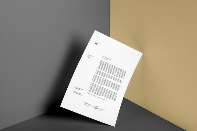 A4信笺海报传单样机Vol.3 Poster / A4 Letterhead Mockup Vol. 3插图(3)