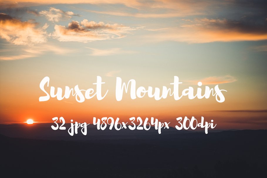 日落西山风景高清照片素材 Sunset Mountains photo pack插图(10)