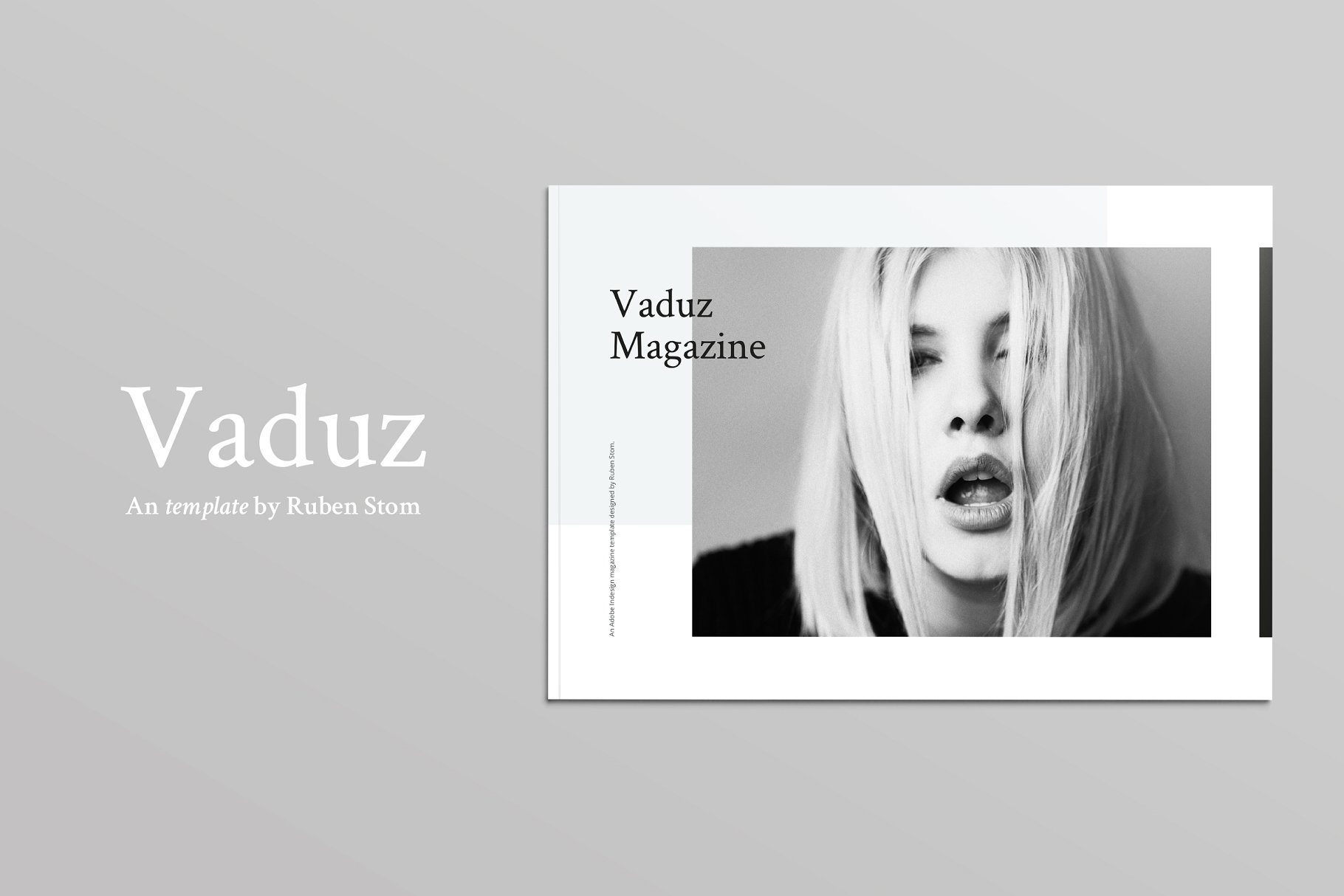 现代摄影艺术杂志模板 Vaduz Magazine Template插图