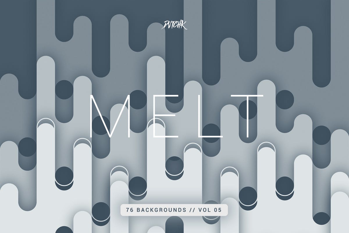 76款抽象圆形背景v5 Melt | Abstract Rounded Backgrounds | Vol. 05插图