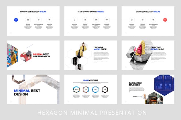 超高品质创业公司路演/项目投标PPT幻灯片模板 Hexagon – Powerpoint Template插图(5)