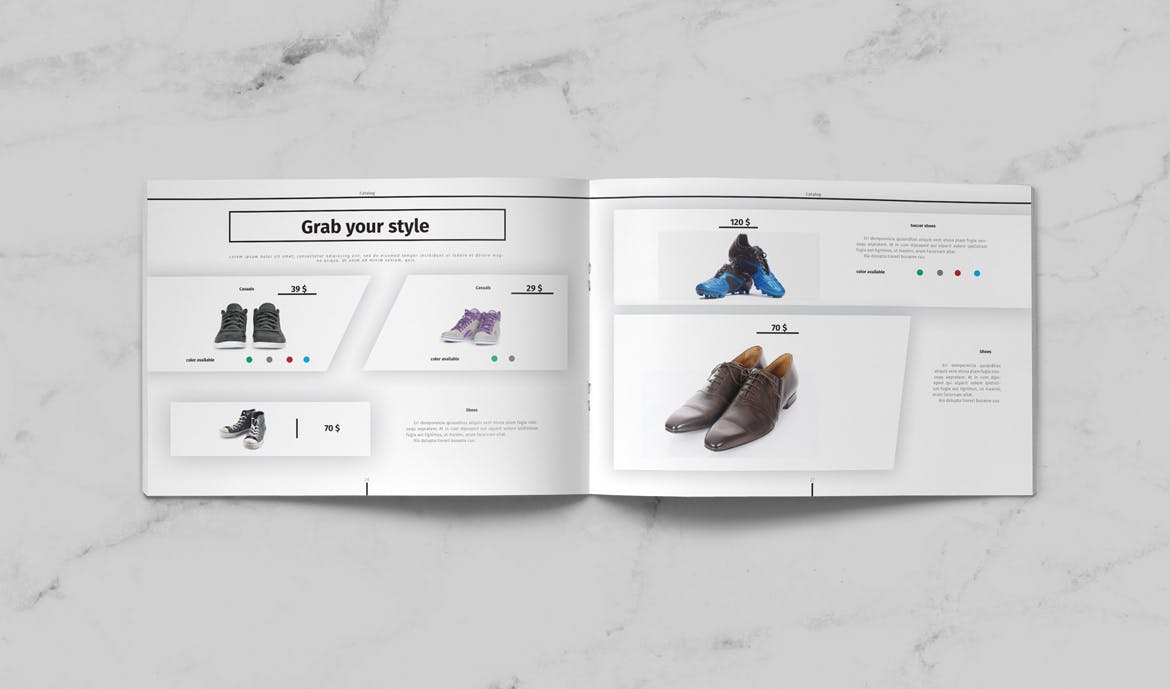时尚高端清新简约品牌手册画册楼书杂志设计模板插图(2)