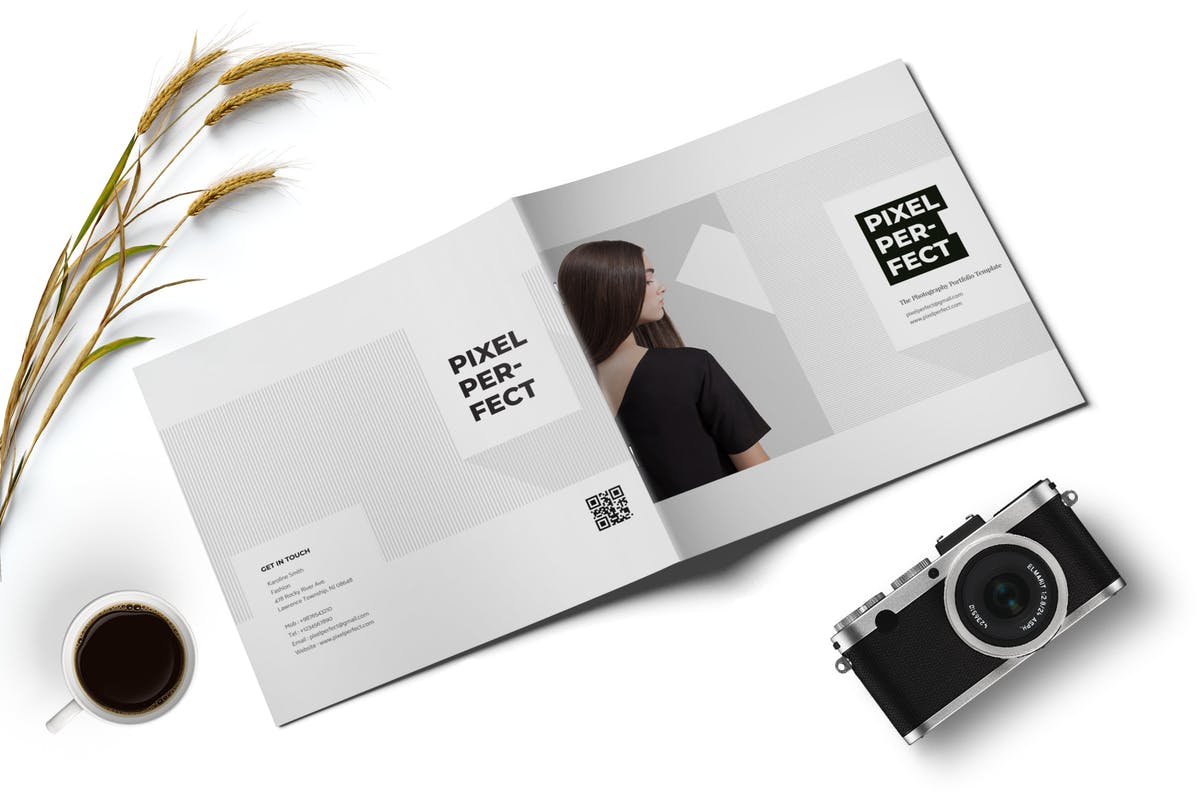 高端时尚摄影服务机构产品目录设计模板 Photography Portfolio Brochure插图
