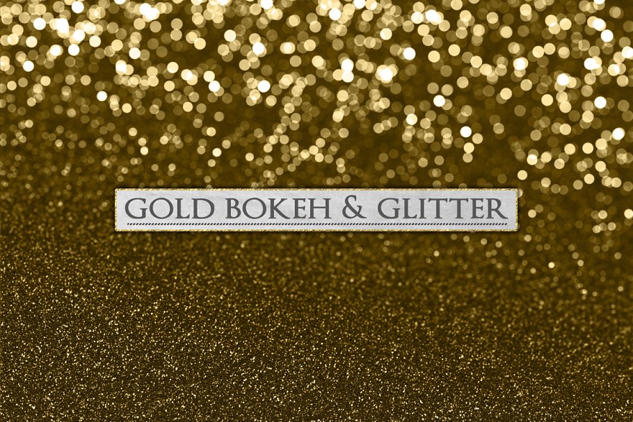 奢华金色闪光散景背景纹理 Gold Bokeh and Glitter Backgrounds插图(3)