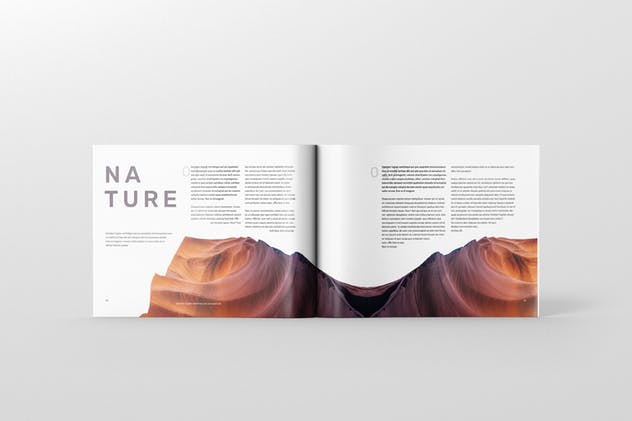 美国信纸规格杂志排版设计样机模板 Magazine Mockup – US Letter Landscape插图(7)