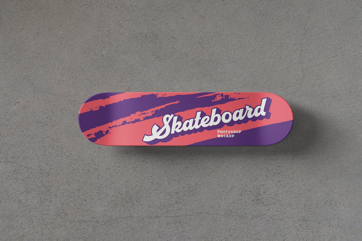 滑板喷漆图案设计预览PSD样机模板 Skateboard PSD Mockups插图(1)