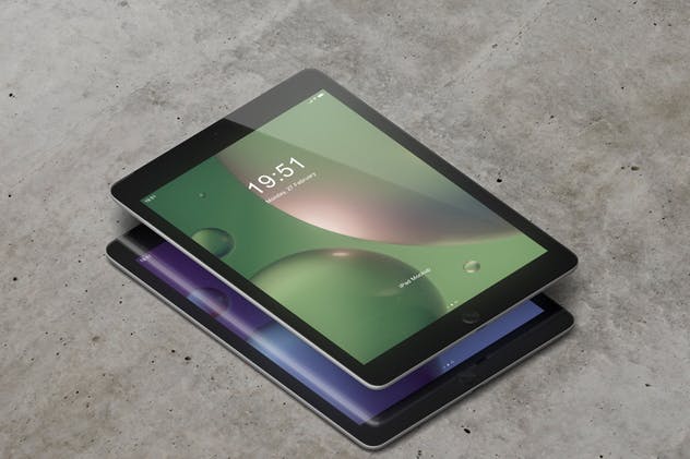 iPad平板电脑屏幕设备样机 Tablet Screen Mockup插图(12)