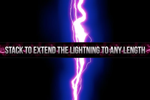 180款闪耀雷击雷电闪电图案PS笔刷 180 Electrifying Lightning Strikes插图2