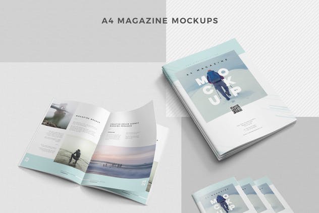 43款个性独家杂志样机模板 43 Magazine Mockups Bundle插图(12)