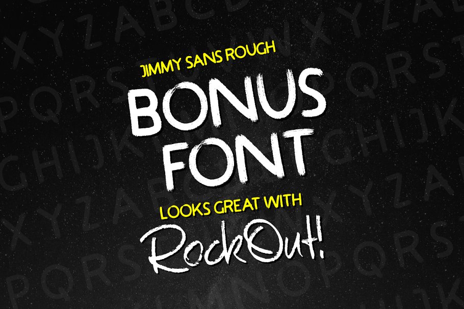 粗犷、富有创造性的英文手写字体 RockOut! Script + Bonus Font插图1