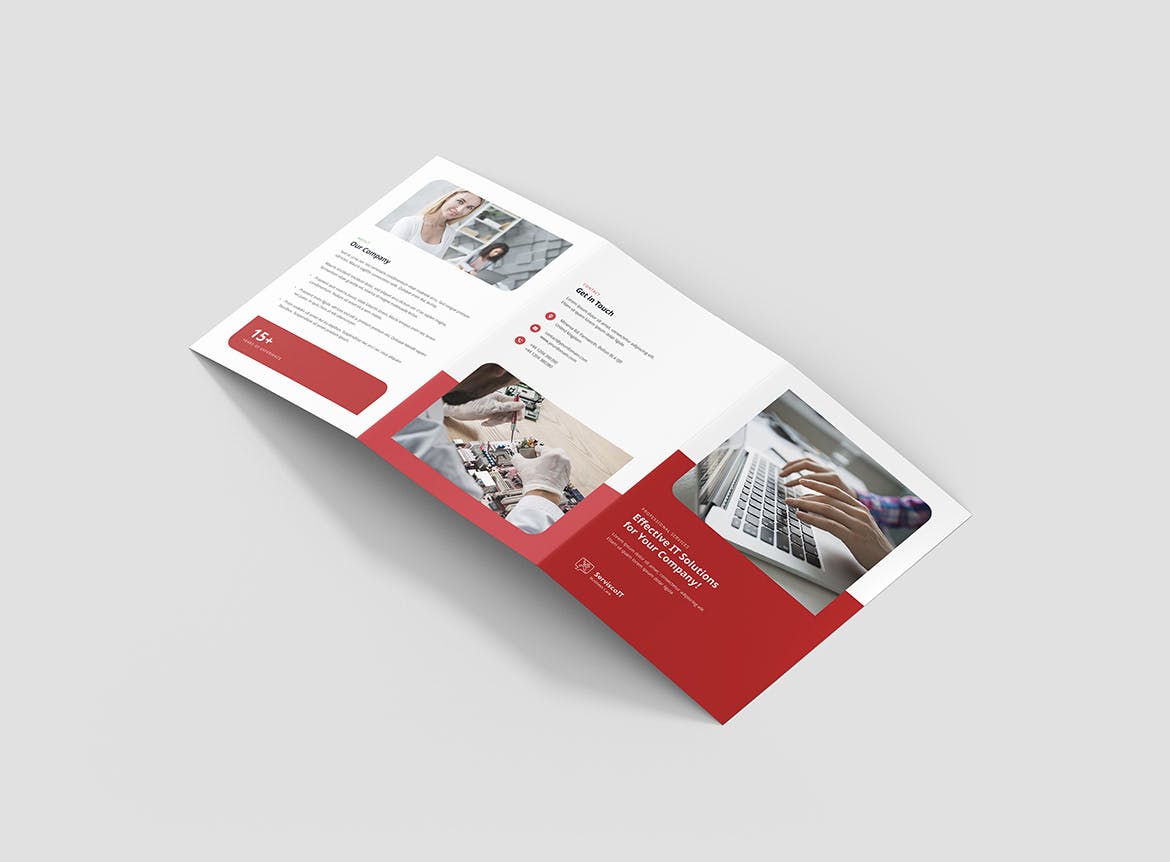 IT服务IT公司宣传折页传单设计模板 IT Services – Brochures Bundle Print Templates插图(5)