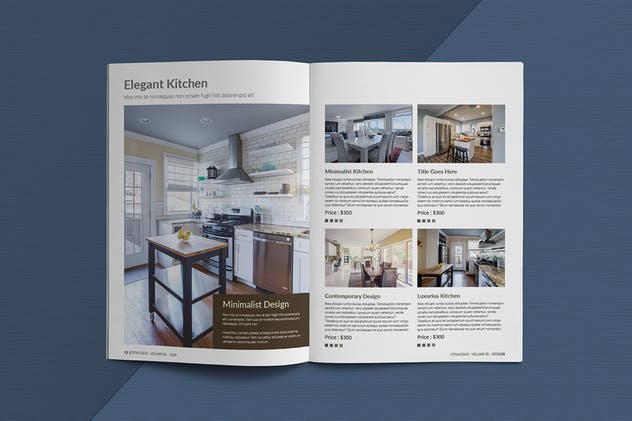 企业内宣产品目录设计INDD模板 Interior Catalogue Template插图(9)