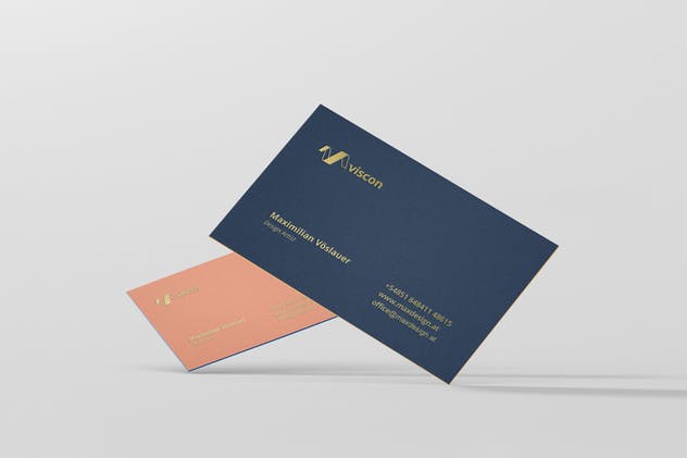 企业名片设计展示样机模板 Business Card Mock-Up插图(5)