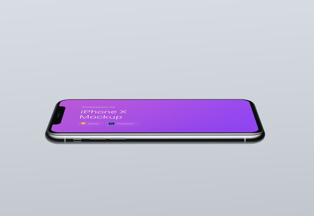 超级主流桌面&移动设备样机系列：iPhone X 智能手机样机&场景 [兼容PS,Sketch;共4.76GB]插图(1)