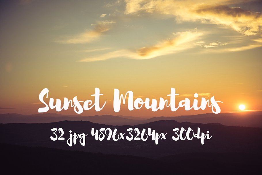 日落西山风景高清照片素材 Sunset Mountains photo pack插图(22)