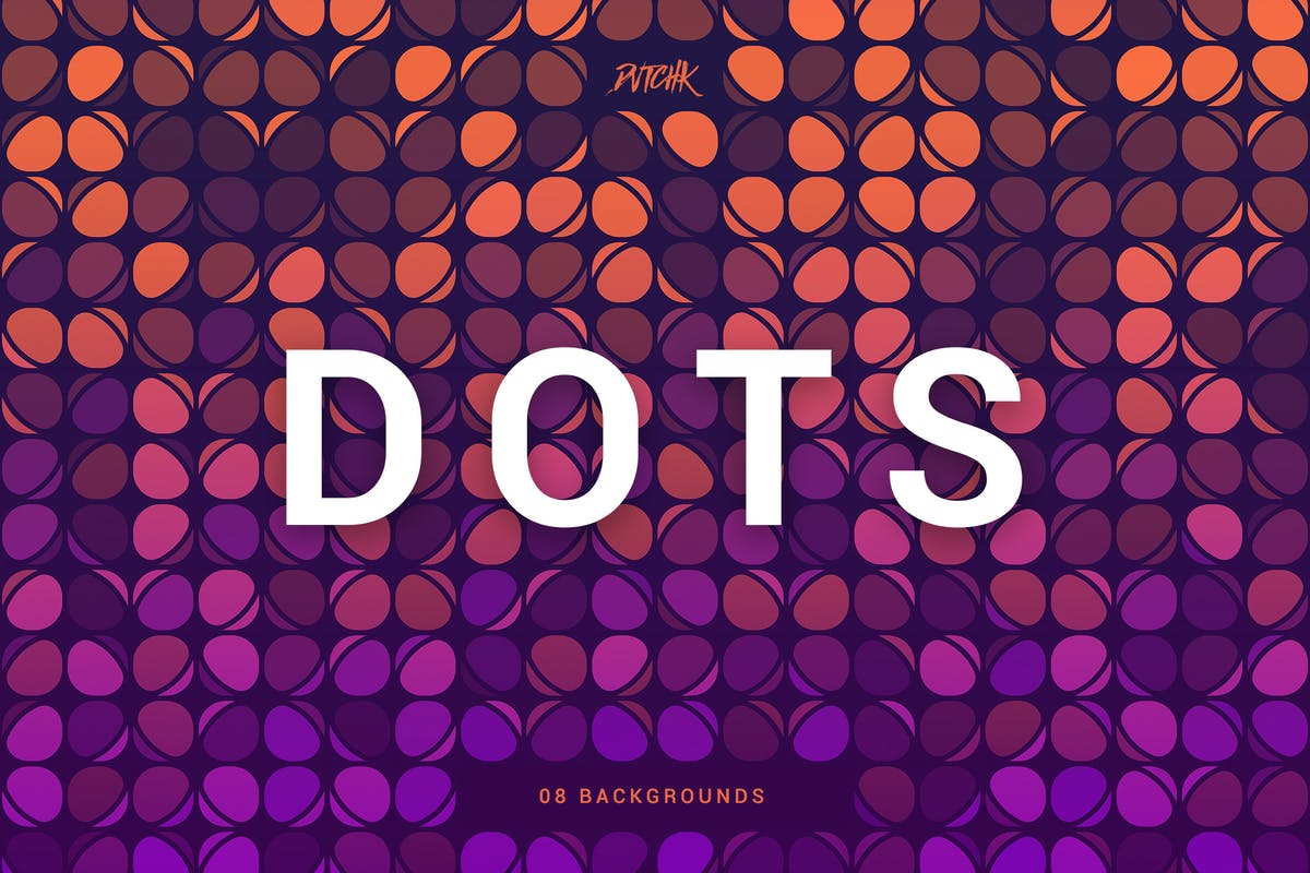 圆点彩色派对背景 Dots | Colorful Party Backgrounds插图