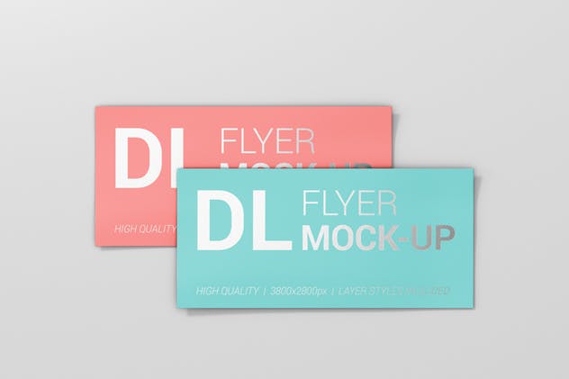 DL广告品牌传单样机模板 Flyer DL Mock-Ups插图(7)