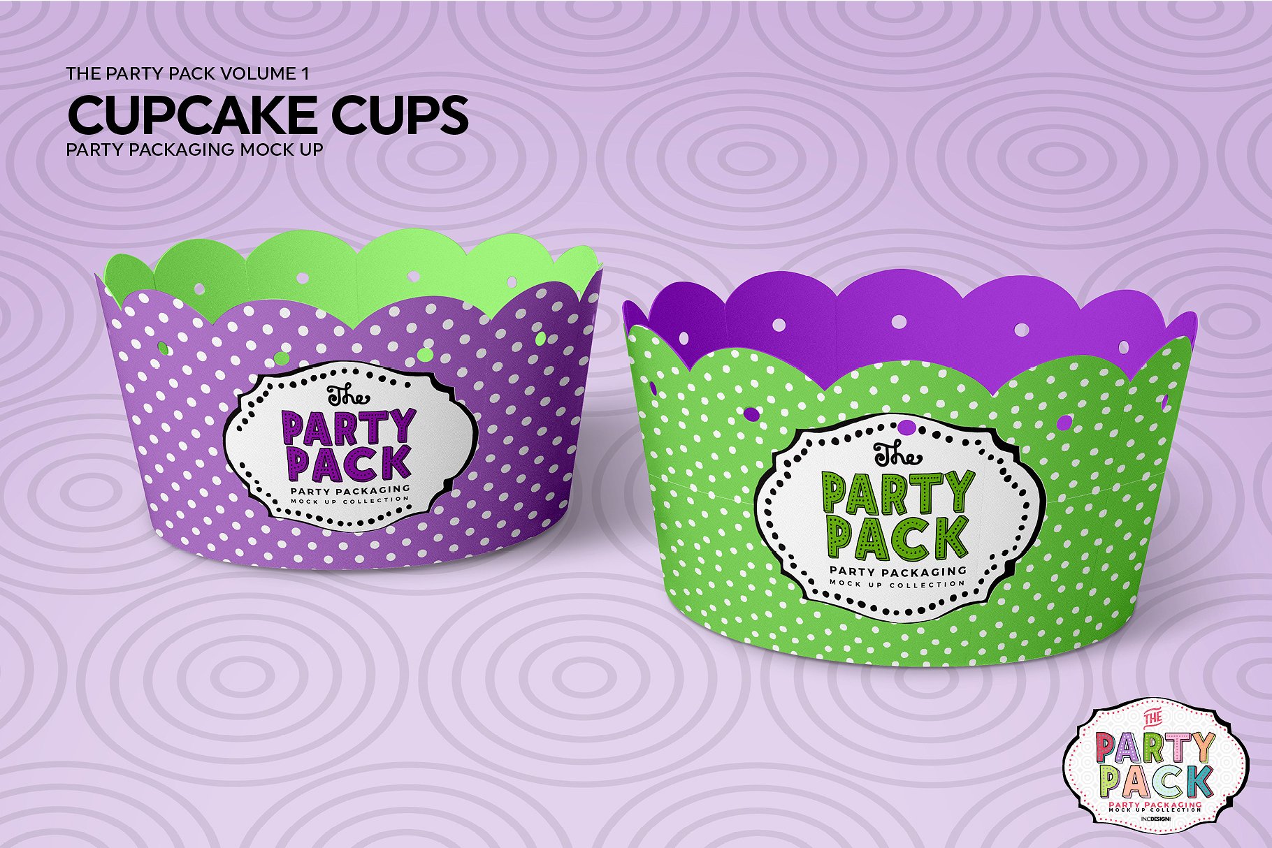 纸杯蛋糕包装展示模型 Cupcake Cups Packaging Mockup [psd]插图1