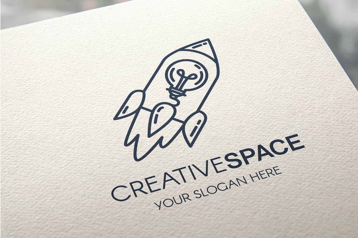 创意高科技公司火箭图形Logo设计模板 Creative Idea With Rocket Logo插图2