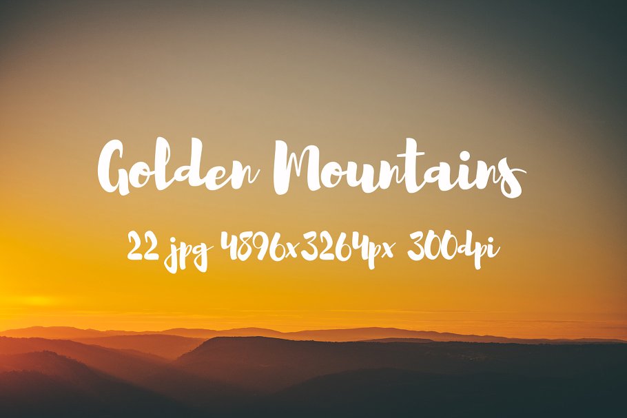 高清落日余晖山脉图片合集 Golden Mountains photo pack插图(2)