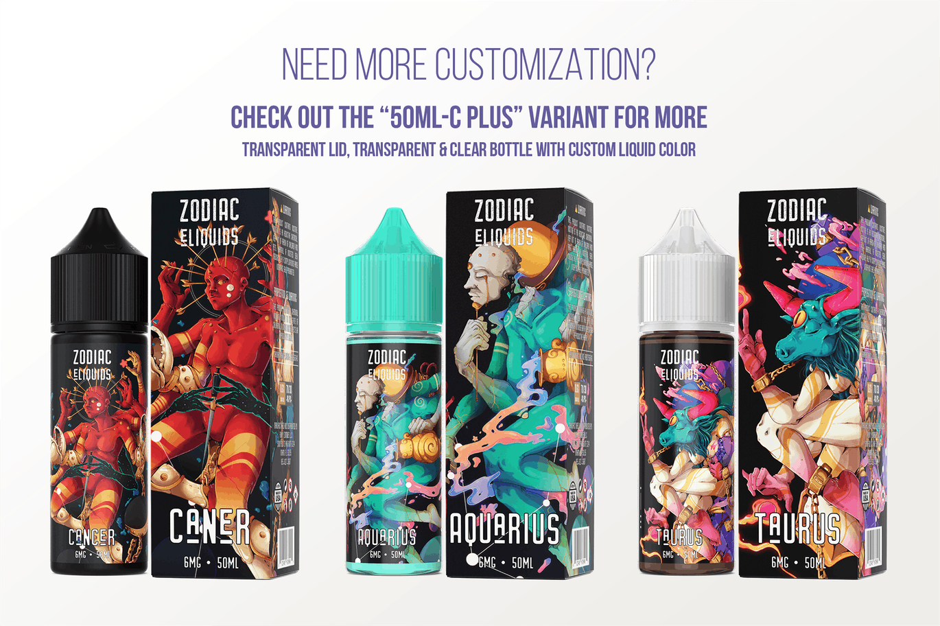 电子烟油瓶&包装盒外观设计样机模板[50ml规格] eLiquid Bottle Mockup v. 50ml-C插图(7)