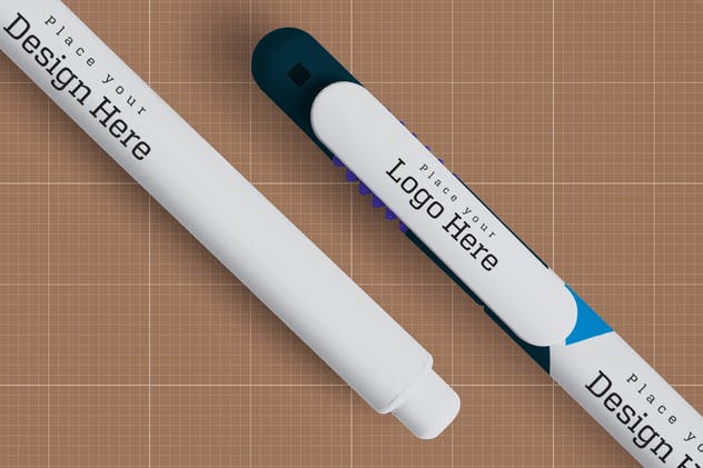 圆珠笔签字笔样机模板v9 Pen Mockup V.9插图(1)