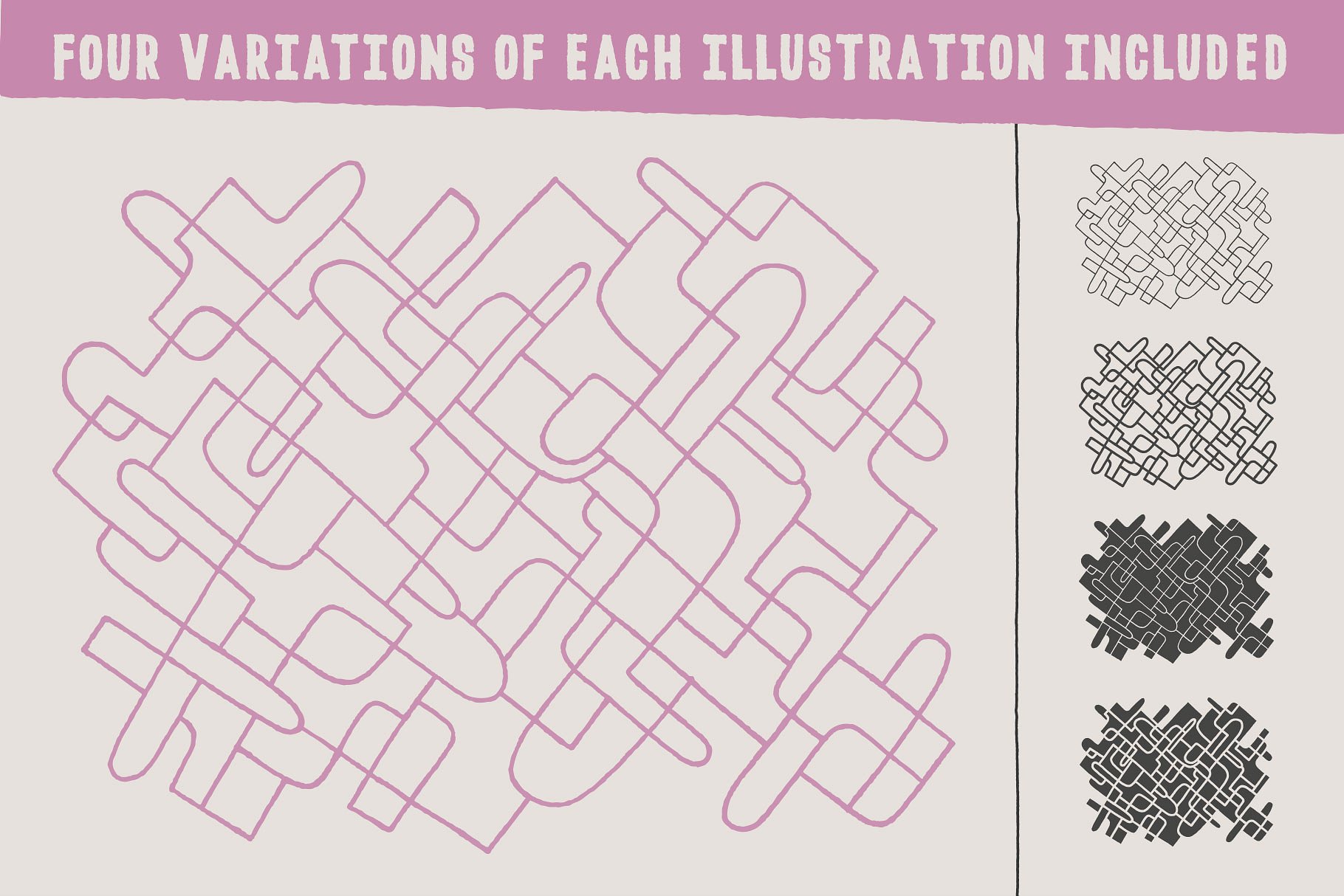 现代立体主义艺术抽象几何插图 Abstract Geometric Illustrations插图(3)