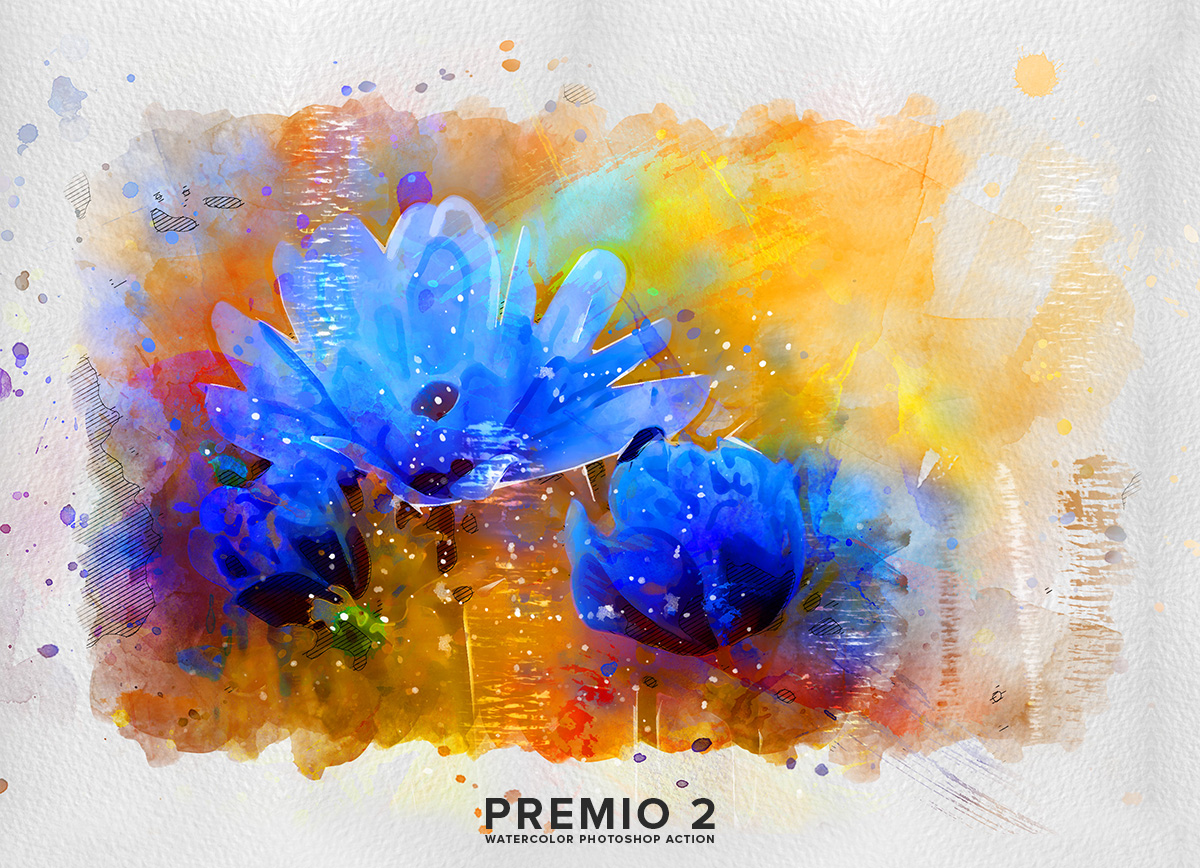 动画水彩效果的PS动作下载 Premio 2 Watercolor Photoshop Action [atn]插图(14)