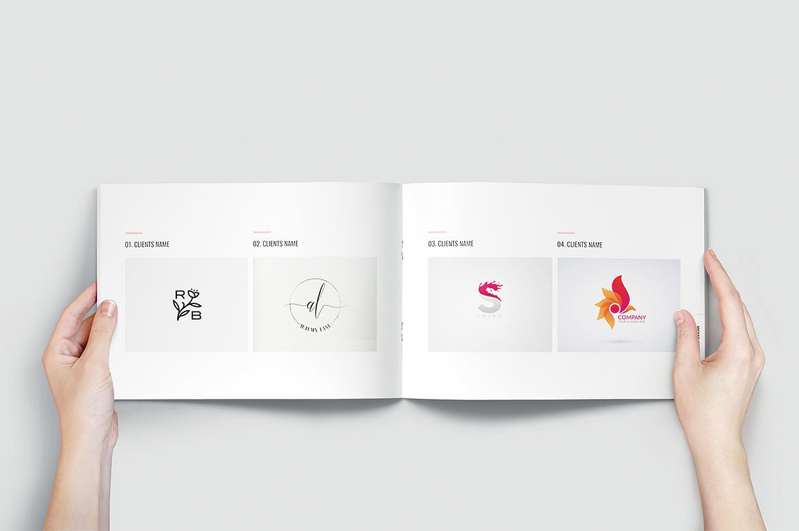 简约而专业的图形设计师产品组合杂志模板插图15
