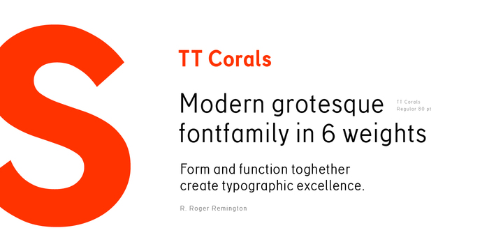 现代人文主义无衬线字体 TT Corals Font Family插图(8)