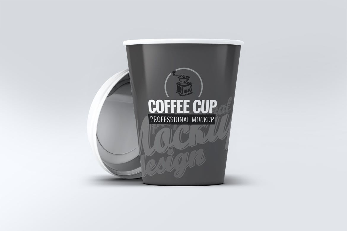 一次性咖啡纸杯外观设计样机v1 Coffee Cup Mock-Up V.1插图(3)