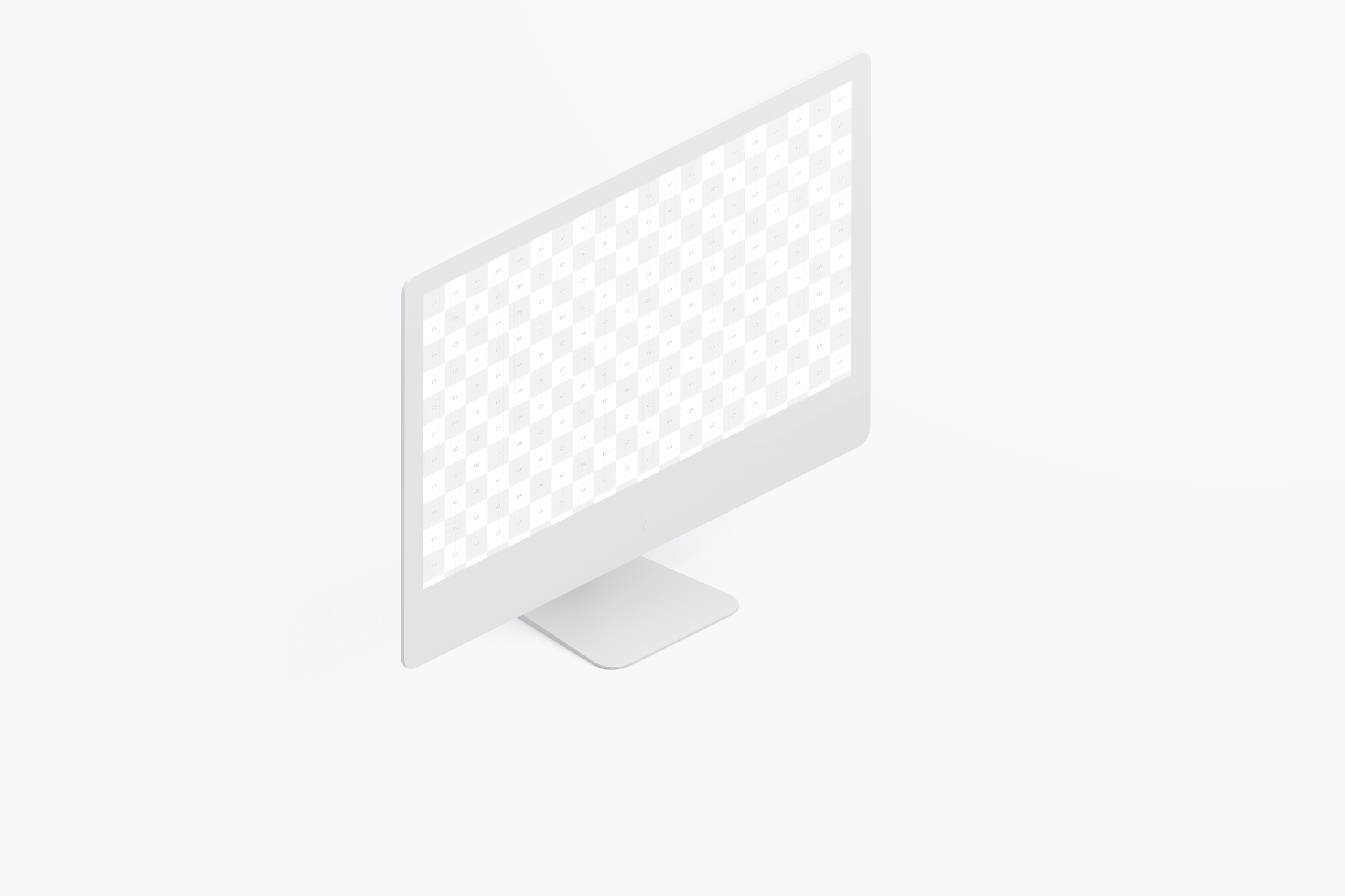 27寸iMac一体机等距左视图黏土样机模板 Clay iMac 27” Mockup, Isometric Left View插图1 27寸iMac一体机等距左视图黏土样机模板 Clay iMac 27” Mockup, Isometric Left View插图1