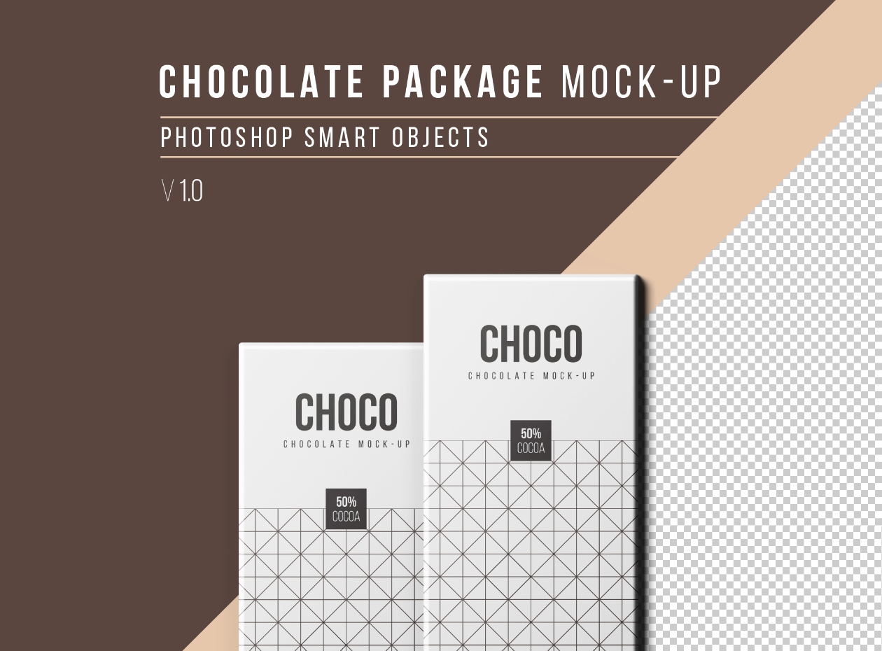 巧克力包装设计样机模板插图(8)
