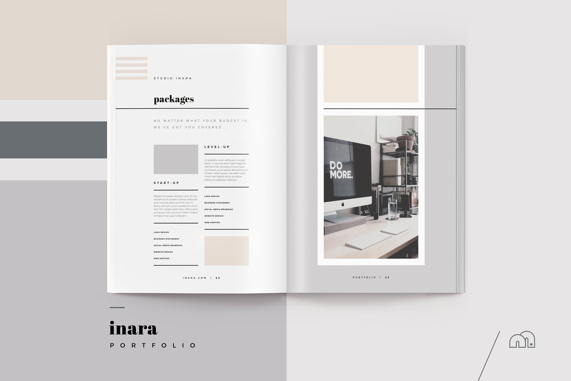 经典通用性企业宣传册设计模板 Portfolio – Inara插图5
