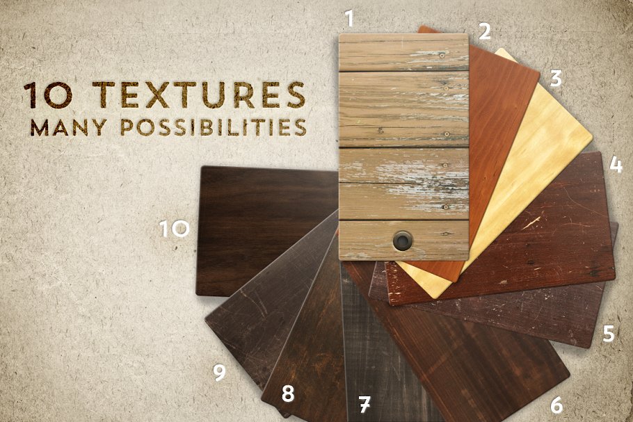 10款高分辨率真实木纹纹理 10 Wood Textures – Set 2插图(1)