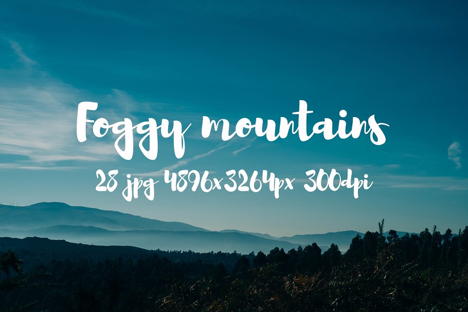 云雾缭绕山谷高清摄影素材合集 Foggy Mountains photo pack插图(11)