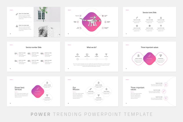 创意产品设计公司/新品发布PPT幻灯片设计模板 Power – Powerpoint Template插图(4)