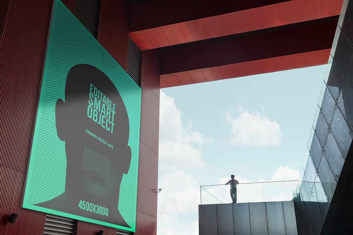 城市海报/建筑广告牌样机模板 Urban Poster / Billboard Mock-ups – Huge Edition插图