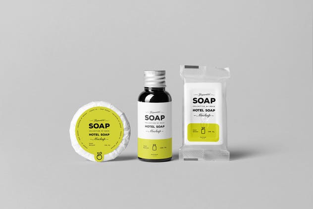 肥皂外观包装样机模板 Soap Mock-up插图(2)