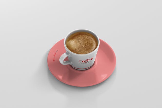 高品质的咖啡马克杯样机展示模板 Coffee Cup Mockup – Cone Shape插图(12)