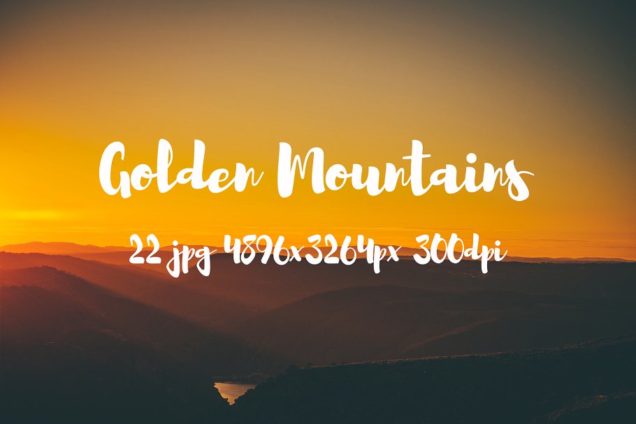 高清落日余晖山脉图片合集 Golden Mountains photo pack插图(6)