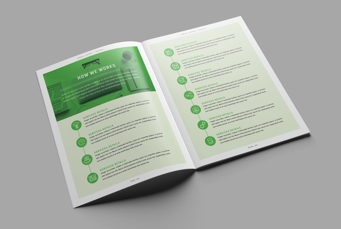2019-2020企业年度报告/年报INDD设计模板 Annual Report插图9