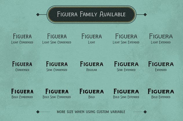 维多利亚时代复古风格衬线字体 Figuera Variable Fonts插图3