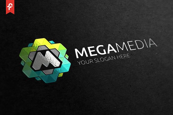媒体传媒主题Logo模板 Mega Media Logo插图1
