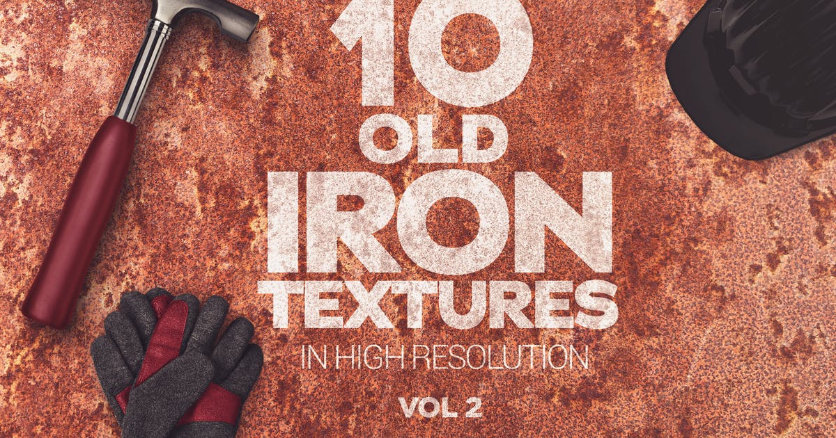锈迹金属纹理背景素材v2 Old Iron Textures x10 vol2插图