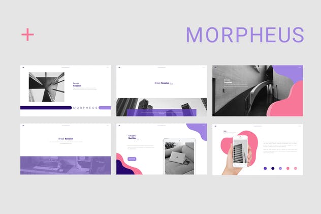 极简主义风格业务/产品/项目介绍Google Slides幻灯片模板 Morpheus Google Slides插图7