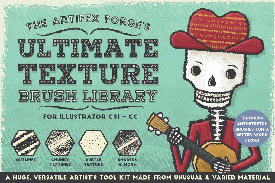 终极纹理AI笔刷库 The Ultimate Texture Brush Library插图