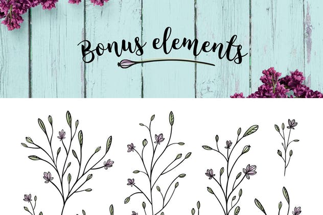 自然＆花卉主题天然有机植物相关品牌Logo设计模板 Nature & Floral Logos + BONUS插图5
